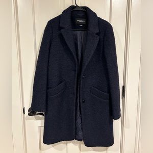 Marc New York Navy Wool Coat